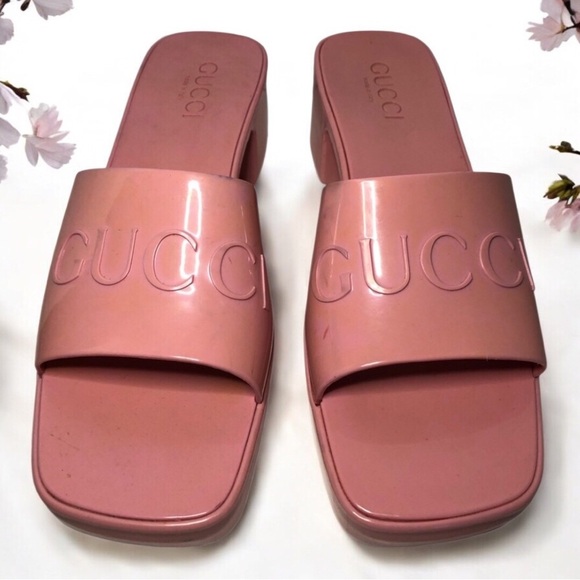 Gucci Wild Rose Pink Women's Slide Sandals size 39 US9 - Picture 3 of 17